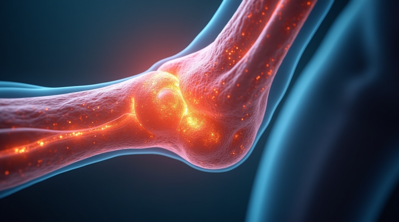Illustration des tendons et de leur structure collagène pour un article de blog sur la santé.