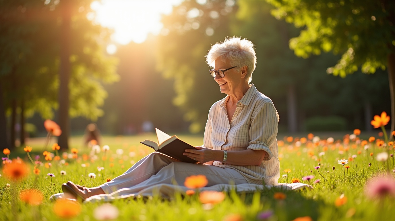 Personne absorbant des rayons de soleil pour la vitamine D et l’immunité